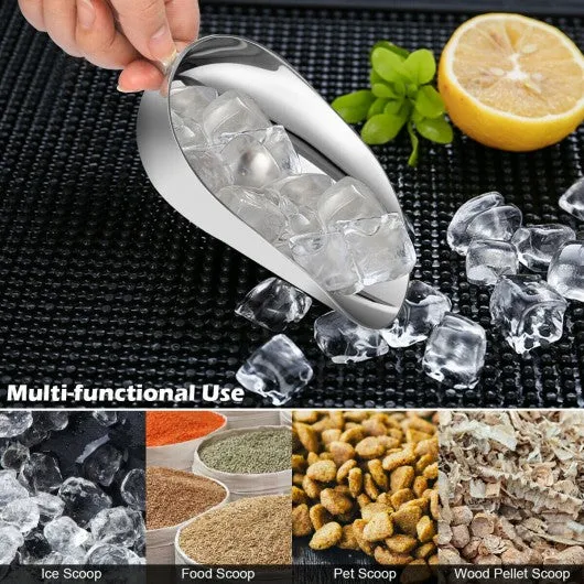 12 Oz Set of 2 Aluminum Candy Dry Goods Ice Scoop