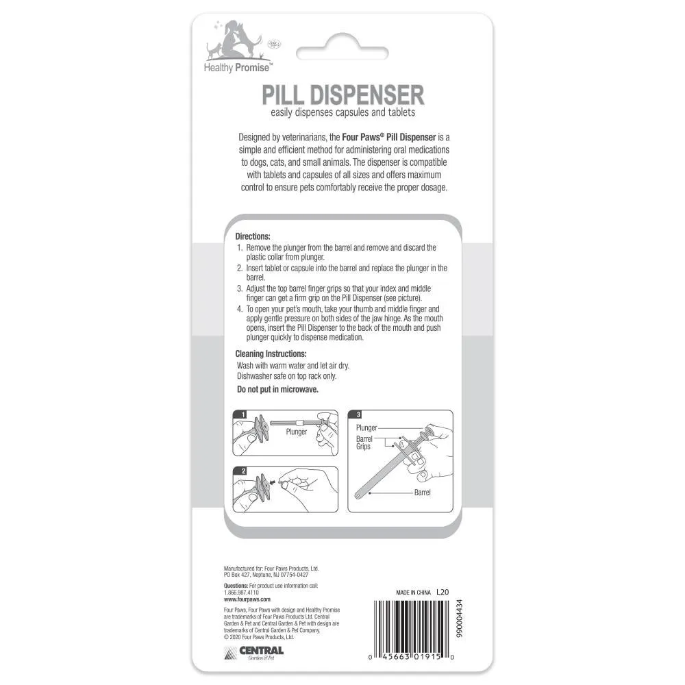 4Paws Healthy Promise Pet Pill Dispenser