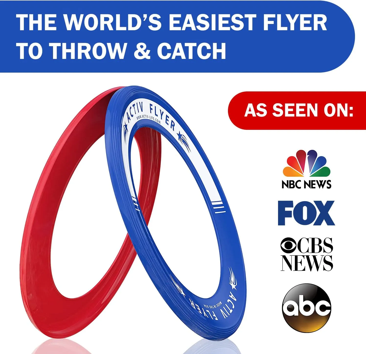 Activ Life Kids Flying Rings (2 Pack) They Fly Straight & Dont Hurt, 80% Lighter Than Standard Rings - Replace Screen Time with Healthy Family Fun - Get Outside & Play