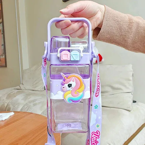 Animal Themed 2-Way Drinking Style 520ml Water Bottle