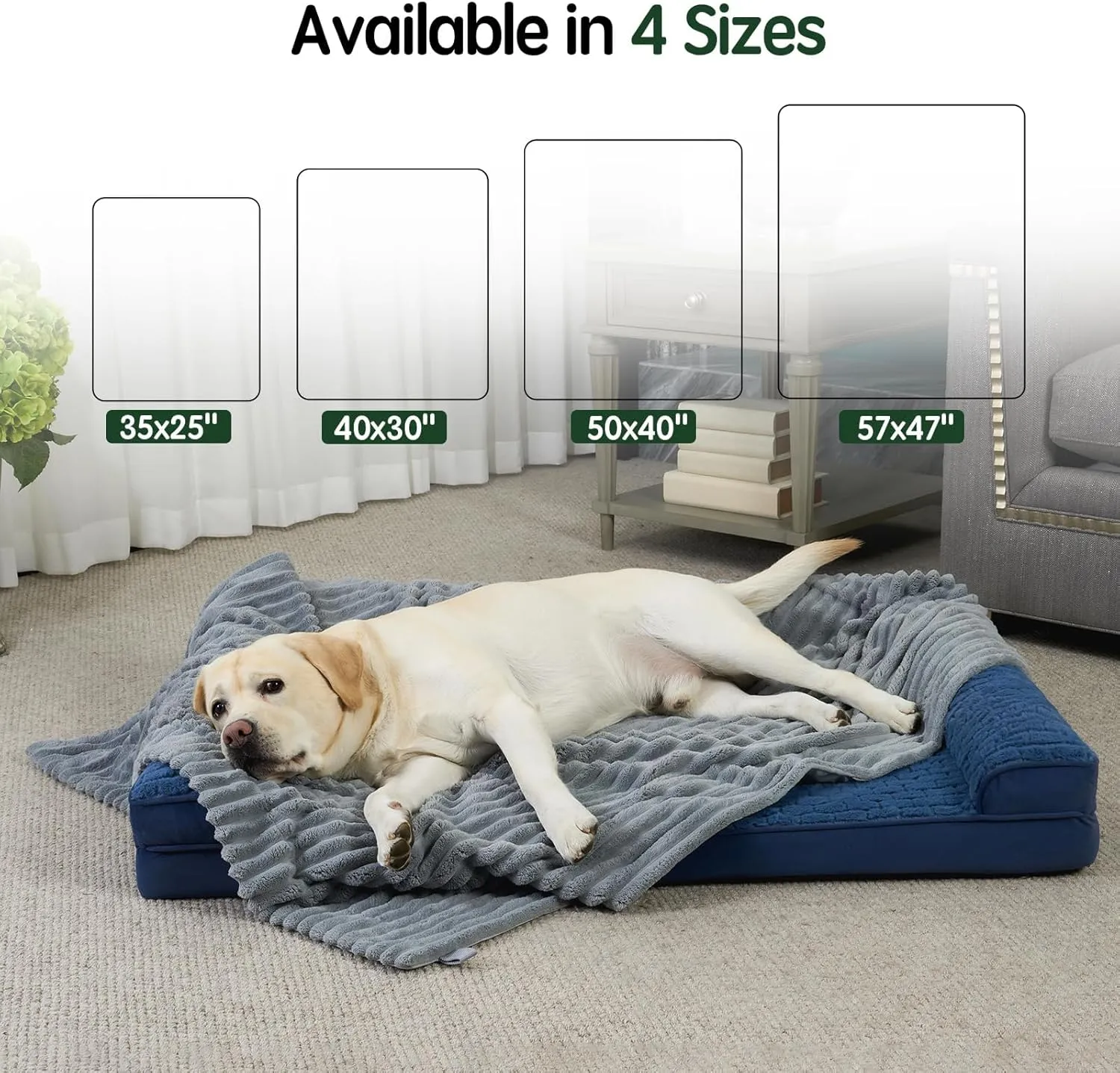 BALANCE Waterproof Blanket Natural Grey Dog Blanket for Small Dogs, Washable Double Sided Pet Blankets with Milk Plush and Super Soft Velvet, Pee Proof Calming Dog Blankets for Couch Protection