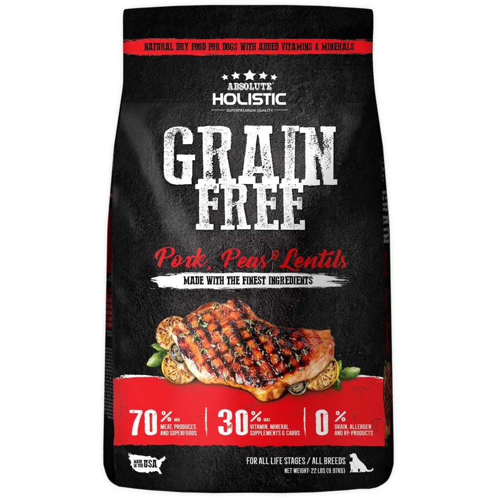 BUNDLE DEAL: Absolute Holistic Pork, Peas & Lentils Grain-Free Dry Dog Food