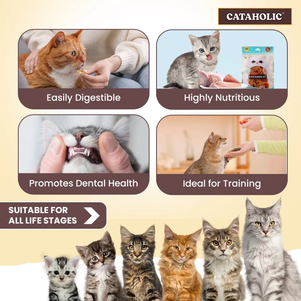 Cataholic Soft Chicken and Sunfish Spiral Cat Treats