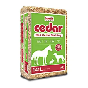 Cedar Shavings Bedding 5 Cu. Ft. Expanded