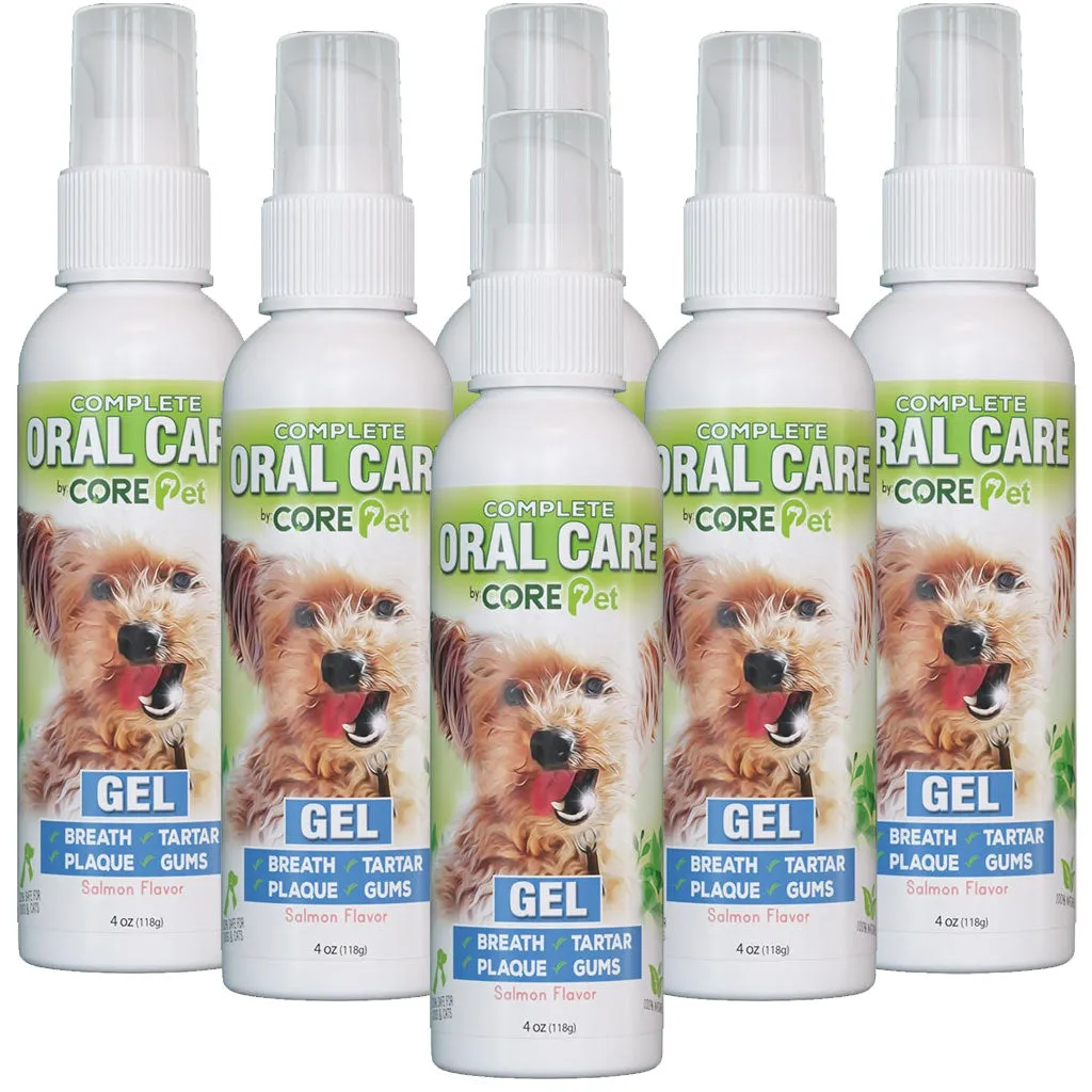 Core Pet Oral Care Gel for Dogs & Cats - Salmon Flavor, 4-oz