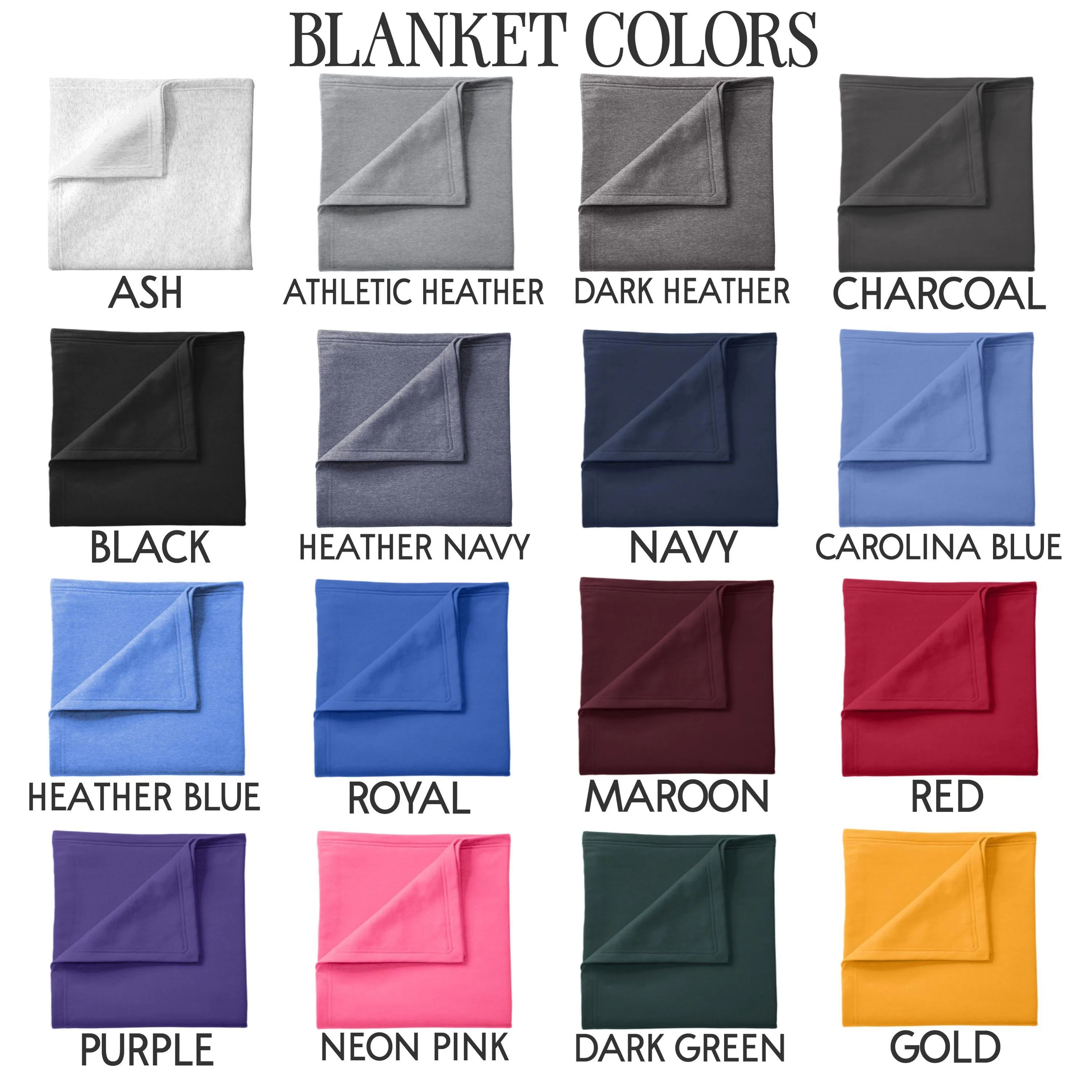 Custom Fleece Throw Blankets with Name | Personalized Sweatshirt Stadium Blanket for Sports