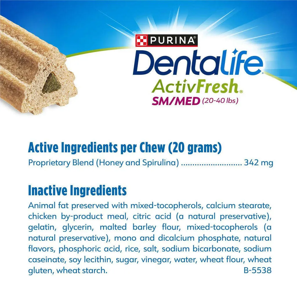 DentaLife ActivFresh Daily Oral Care Small/Medium Dental Dog Treats
