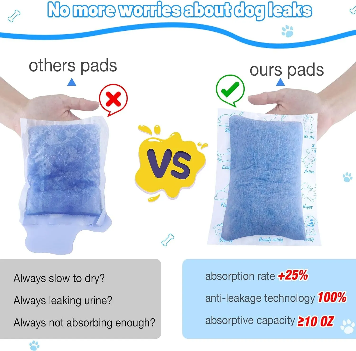 Dog Diaper Liners for Dog Diapers Male and Female 150ct Super Absorption Disposable Booster Pads for Most Reusable Pet Belly Bands, Washable Puppy Diapers Wraps