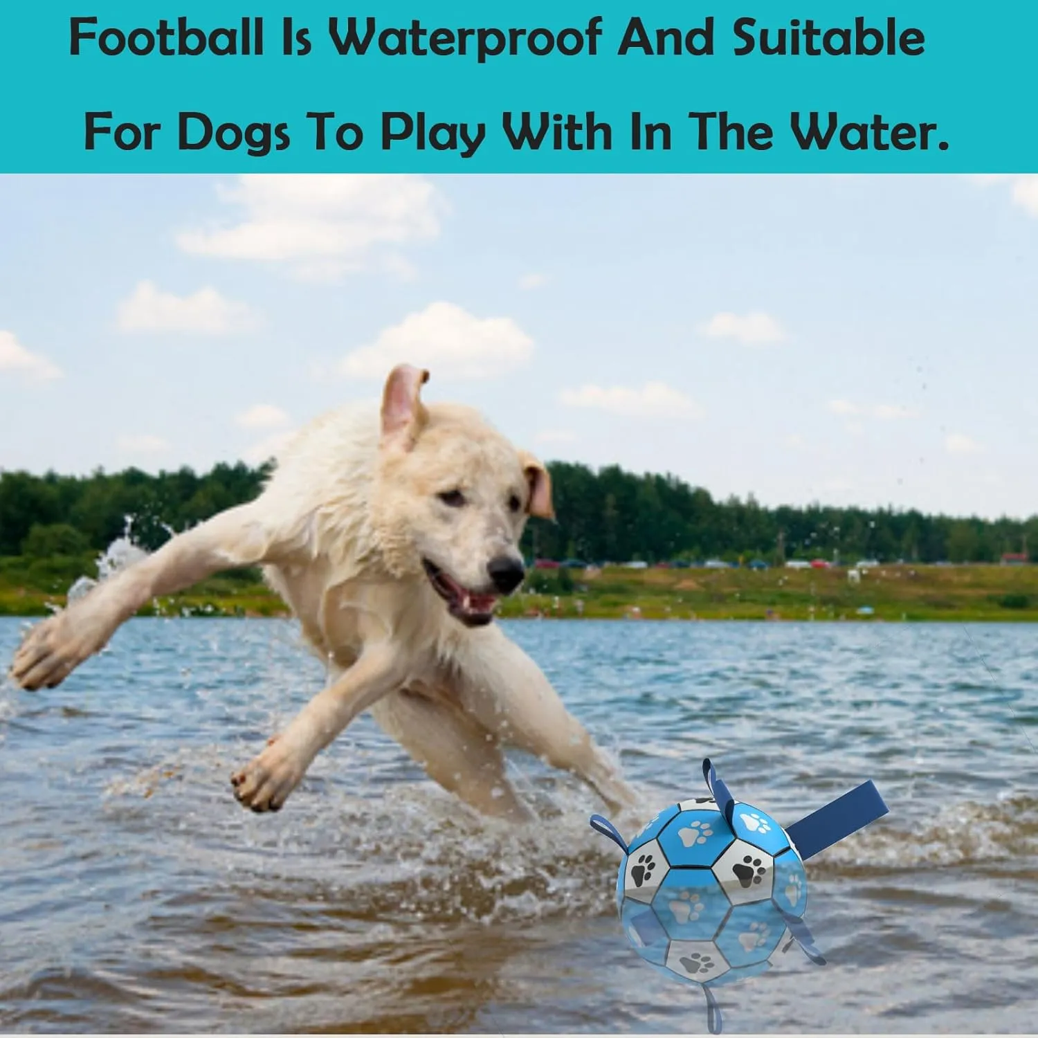 Dog Ropes Soccer Balls Toy, Interactive Dog Toys for Tug of War, Puppy Birthday Gifts, Dog Tug Water, Durable for Small and Medium Dogs 6 INCH