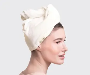 Eco-Friendly Quick Dry Hair Towel - Eco White