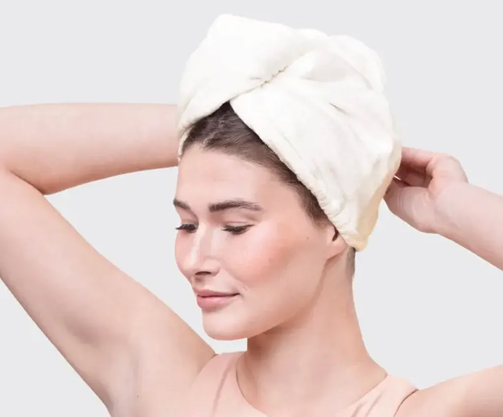 Eco-Friendly Quick Dry Hair Towel - Eco White