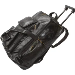 Embassy Italian Stone Design Genuine Leather Trolley-backpack