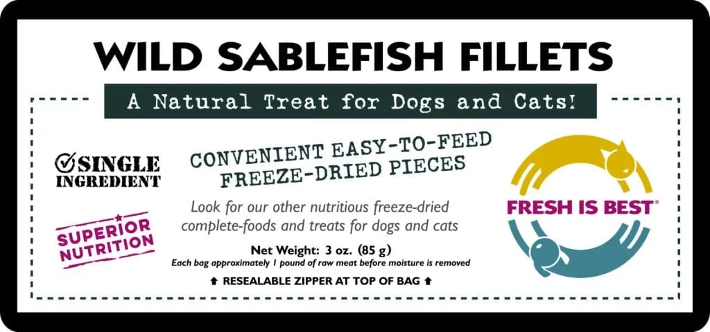 Freeze Dried Wild Sable Fish