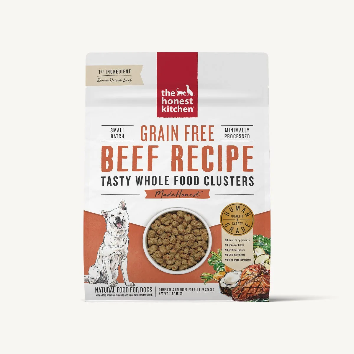 Honest Kitchen Whole Food Clusters Dog Food (Dry) - Beef