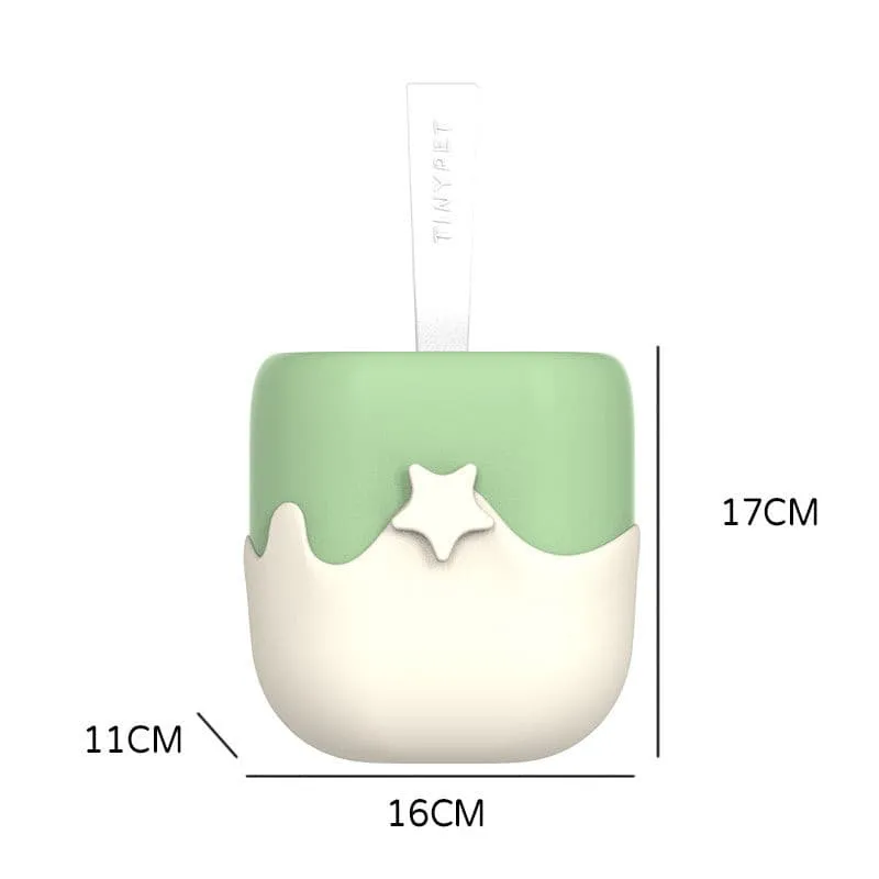 Ice Cream Style Cat Litter Scoop Set with Holder