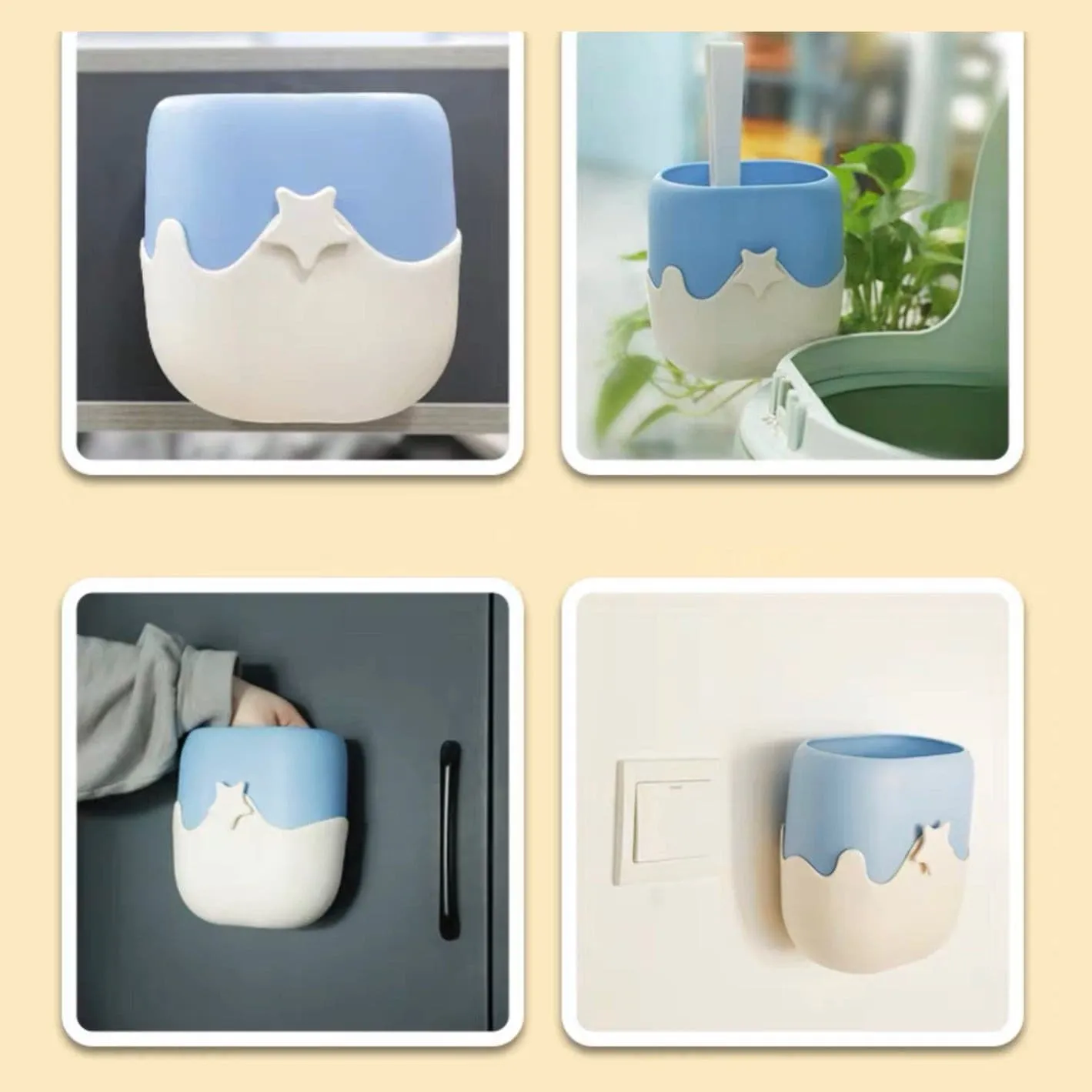 Ice Cream Style Cat Litter Scoop Set with Holder