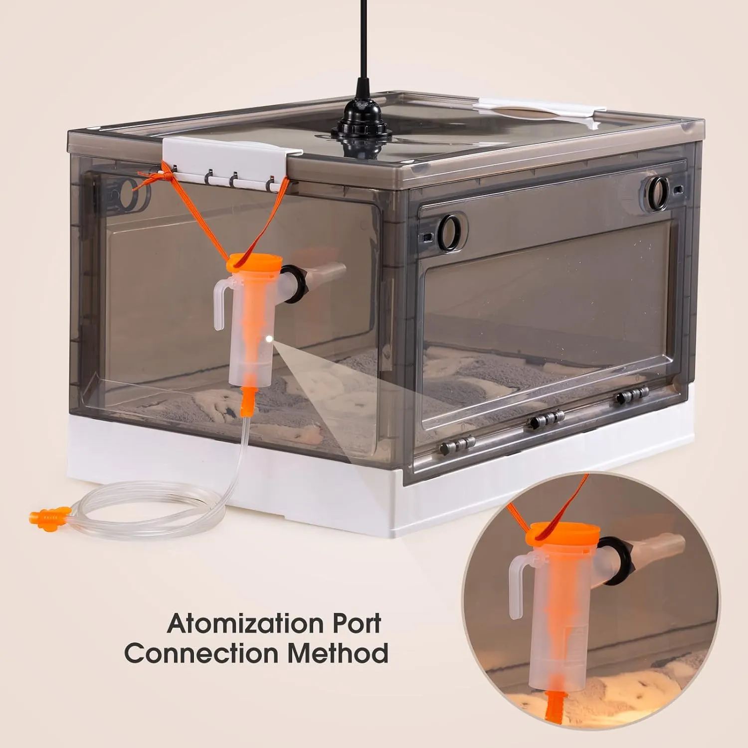 Incubator for Newborn Puppies and Kittens I  Nebulized Oxygen Intensive Care Unit for Dogs and Cats I Pet incubator With Nebulization Kit