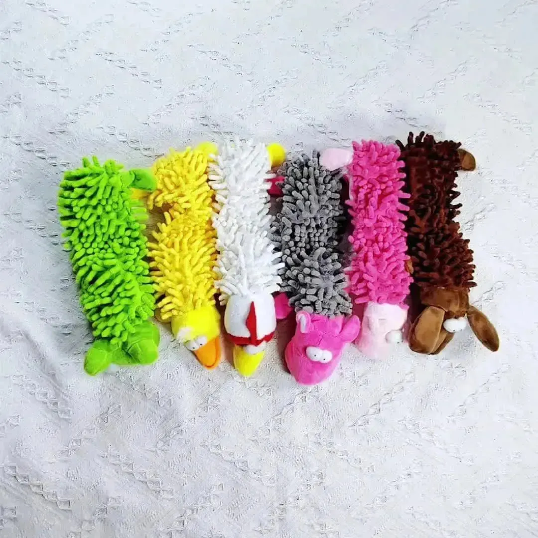 Interactive Plush Dog Toy with Squeaker - Chew & Dental Training