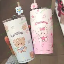 MIKKO Collection Steel Tumbler with Straw (530mL)(Latte)
