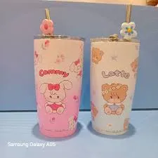 MIKKO Collection Steel Tumbler with Straw (530mL)(Latte)