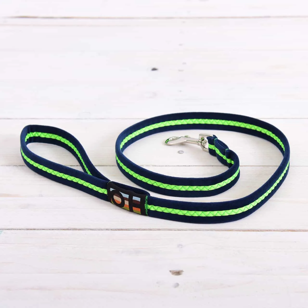 Neon Oscar and Hooch Dog Lead