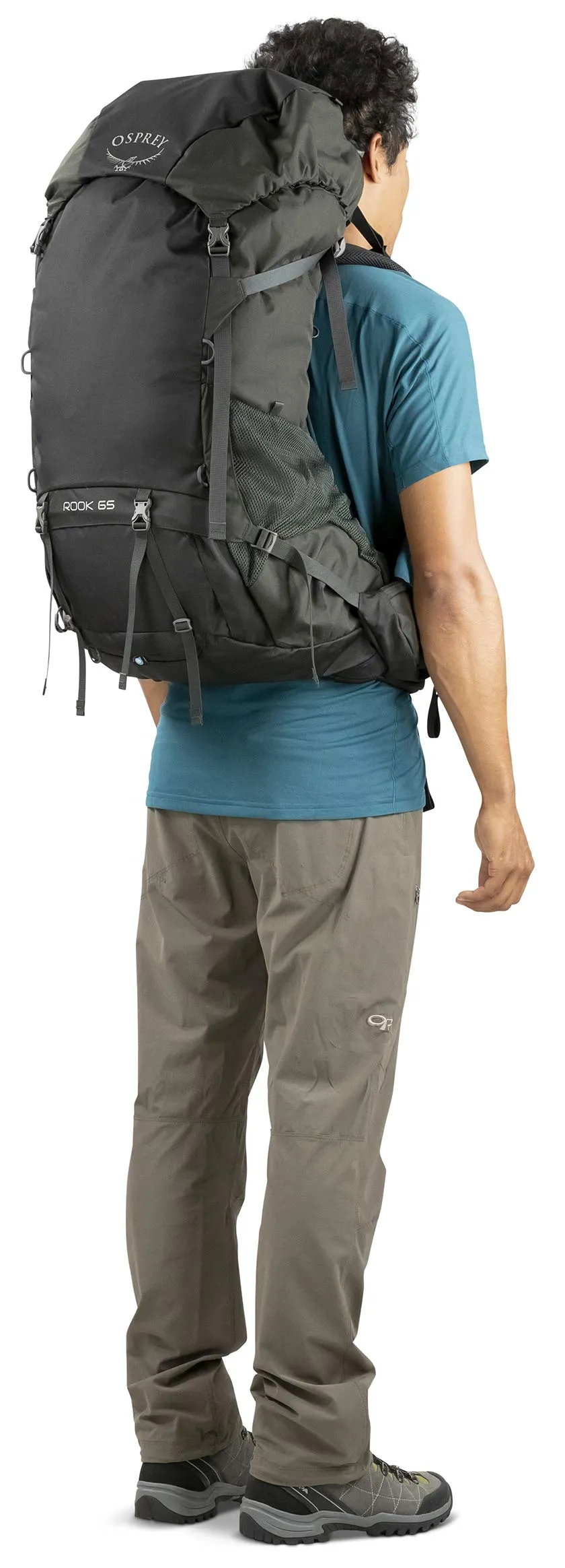 Osprey Packs Rook 65 Backpacking Pack, Black, One Size