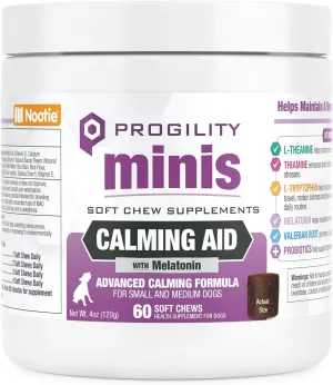 Progility Minis Calming Aid with Melatonin 60-ct Soft Chews