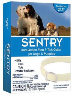 Sentry Dual-Action Flea & Tick Collar for Dogs & Puppies 1ct