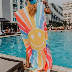 Sunshine Happy Face Wholesale Quick Dry Beach Towel