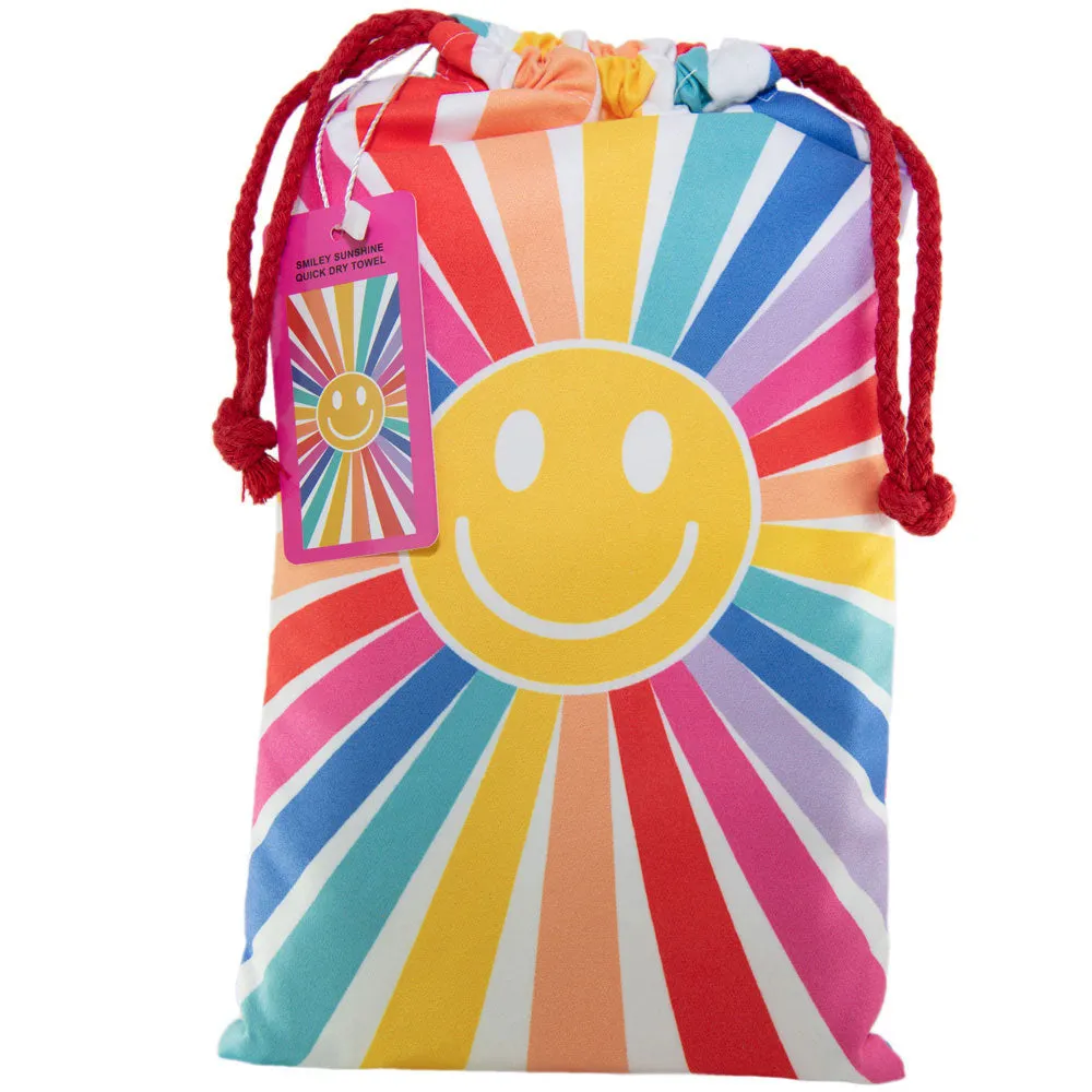 Sunshine Happy Face Wholesale Quick Dry Beach Towel