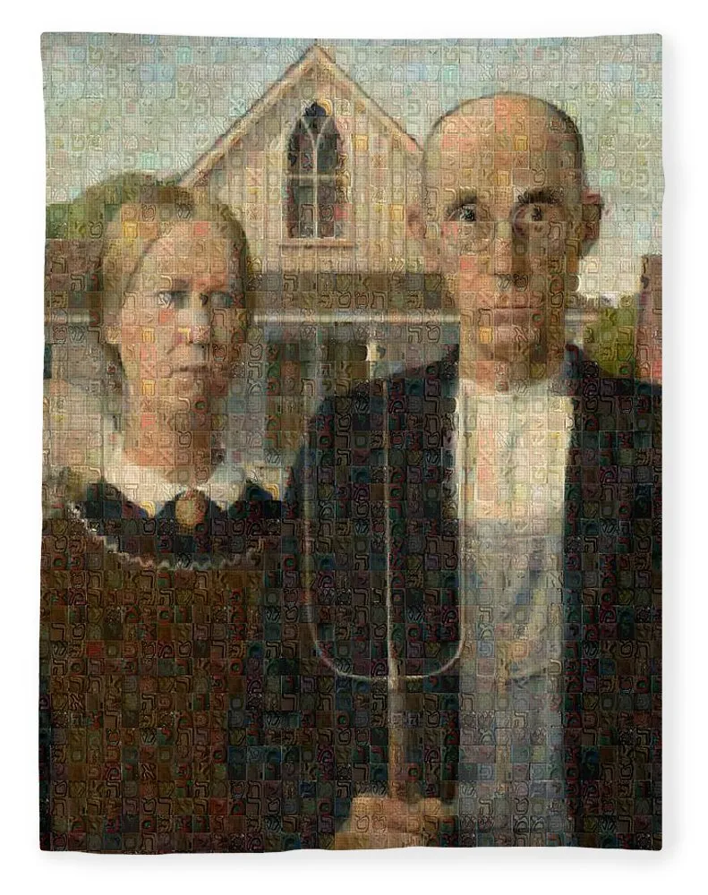 Tribute to American Gothic - Blanket
