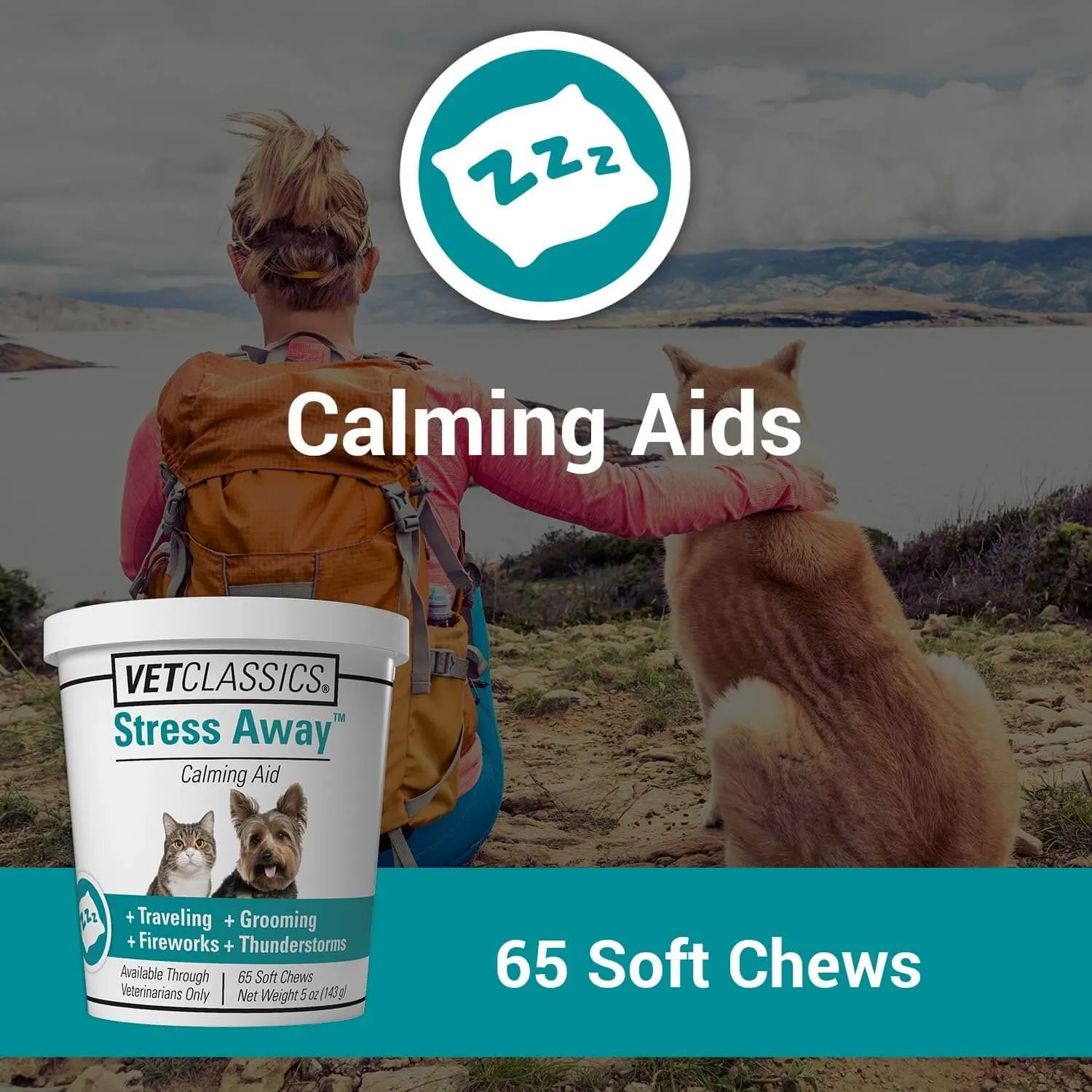VetClassics Stress Away Cat and Dog Supplement