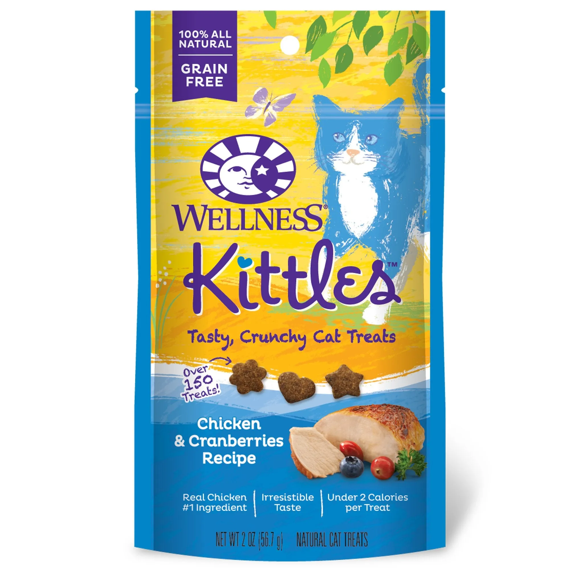 Wellness Kittles Crunchy Chicken & Cranberry Cat Treats