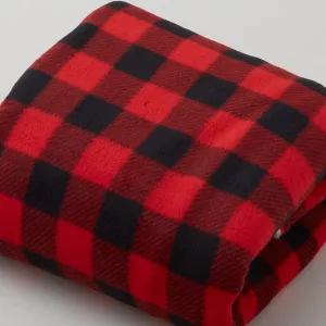 Winterfleece Prints - Buffalo Plaid Black and Red 2 Yard Cut