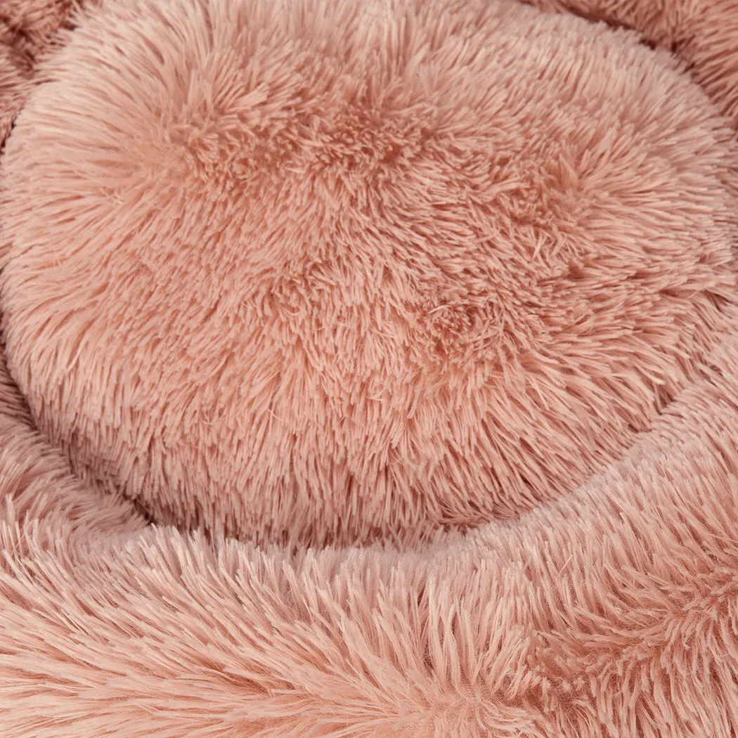 XLarge Dog Beds Pet Nest Calming Donut - Pink